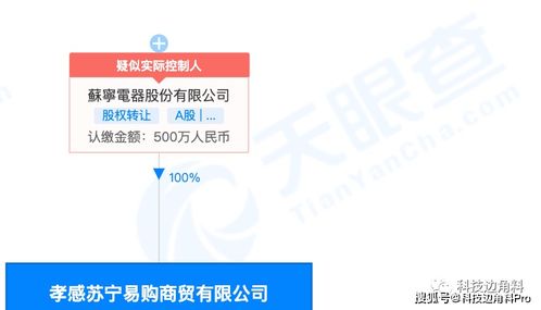 苏宁易购在孝感成立商贸公司,注册资本500万元